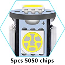 194 자동차 LED 라이트 전구 6500K는 T10 SMD 5050 칩을 억지로 밀어넣습니다 5