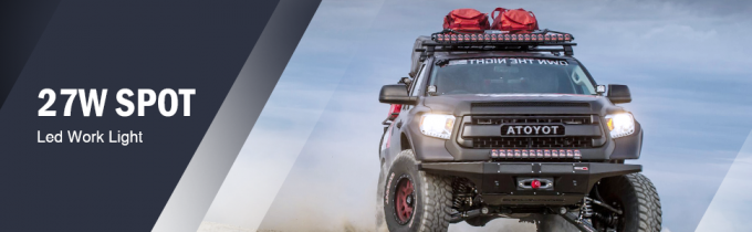 27W 장소는 트럭 SUV를 위한 오프로드 빛 수퍼 브라이트 운전 안개등을 이끌었습니다 0