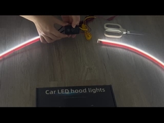 DIY 자동차 후드 유연 LED 스트립 라이트 12V 흰색 낮 달리기 라이트 장식 백라이트 긴 오트