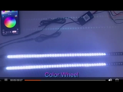 유니버설 ABS 자동차 내부 LED 조명 방수 56CM 자동차 플래시 스트로브 라이트 나이트 라이더 스캐너 리