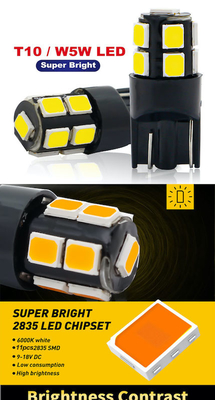 흰색 12V 자동차 LED 전구 자동차 트럭 및 SUV