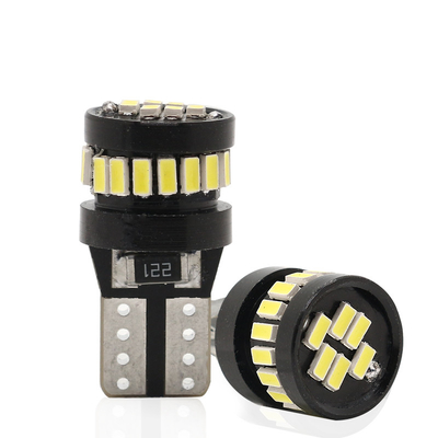 3014 LED 칩 자동차 전구 백광 360도 빔 각 T10 3014 24smd 일정한 전류 밝은 LED 전구