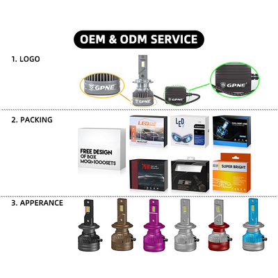 O3 12V 55W 12000 루멘 자동차 엘이디 전조등 H1 H3 H4 H7 H11 9005 9006개 D2H 엘이디 전조등 전구