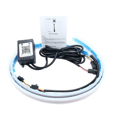 주문 네온사인 방수 스위치백 자동차 주간용 전조등 RGB APP 제어 DRL 12 볼트 online manufacture
