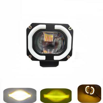 주문 4x4 오프로드 LED 워크 램프 헤드 라이트 안개 운전 라이트 12-80V 4 인치 30W 듀얼 컬러 online manufacture