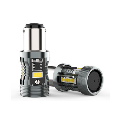 주문 최고 판매 CB7 1157 W/Y 스위치백 LED 전구 BAY15D BA15D 듀얼 컬러 캔버스 28W 2500LM 신호 브레이크 라이트 online manufacture