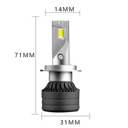 차 엘이디 전조등 안개는 H7 3570 50W 차량 헤드라이트 전구 주간용 전조등 신식 np300  전구를 밝힙니다