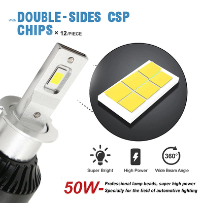 차량 헤드라이트 H3  6500K 12-36V LED  머리 전구 제품 시스템과 3000LM 30W 전방 안개등