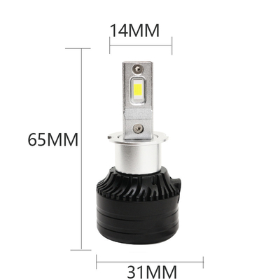 차량 헤드라이트 H3  6500K 12-36V LED  머리 전구 제품 시스템과 3000LM 30W 전방 안개등
