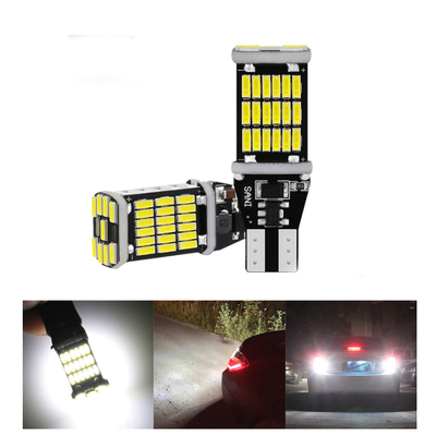보편적 차는 후미등과 턴 시그널 bulbT15 4014 45smd 12-24V를 이끌었습니다