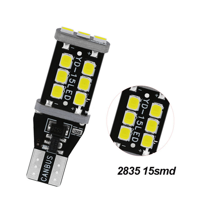 W6W WY16W 15 SMD 자동차 엘이디 전조등 2835 정지 신호등 T15 차 LED 라이트