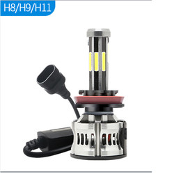 8는 H1 H3 H4 H7 9005 9006 자동차 엘이디 전조등 6000K 360 캔뷔스를 측면을 댑니다