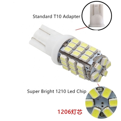 내부 T10 3014 42SDM 차량 헤드라이트 전구 안에서 12v 폭은 빛납니다