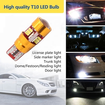 12V 캔뷔스 T10 3014 27SMD 차 전구류는 파킹 예비 빛을 읽어 트럭 돔을 위해 이르렀습니다