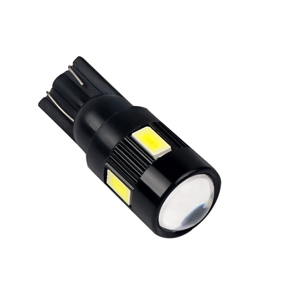 T10 5630 6 SMD 비극성도 주도하는 카측 전구류는 주도하는 전구 DC 12V를 변경했습니다
