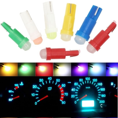차 T5 COB 1SMD 3D Red/Green/Yellow/Blue/White LED를 위한 12v  주도하는 표시기등