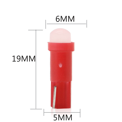 차 T5 COB 1SMD 3D Red/Green/Yellow/Blue/White LED를 위한 12v  주도하는 표시기등