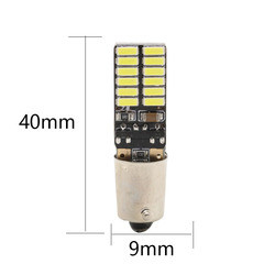 BA9S 4014 24SMD 자동차 LED 라이트 전구 폭은 표시등 12V를 이끌었습니다