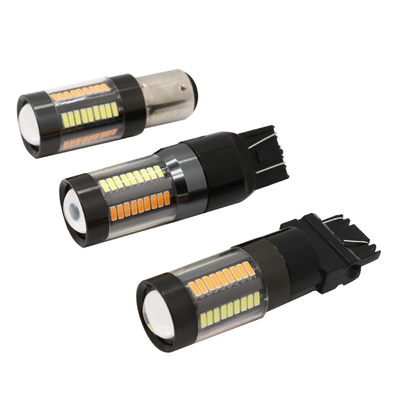 LED 브레이크 턴 신호등 1157년 3157 7443 4014 66SMD 듀얼 하얀 컬러 노랑 12V 스위치백