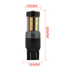 LED 브레이크 턴 신호등 1157년 3157 7443 4014 66SMD 듀얼 하얀 컬러 노랑 12V 스위치백