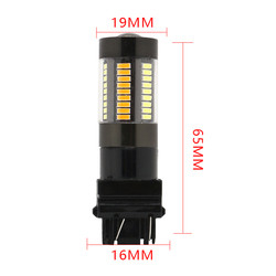 LED 브레이크 턴 신호등 1157년 3157 7443 4014 66SMD 듀얼 하얀 컬러 노랑 12V 스위치백