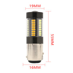 LED 브레이크 턴 신호등 1157년 3157 7443 4014 66SMD 듀얼 하얀 컬러 노랑 12V 스위치백