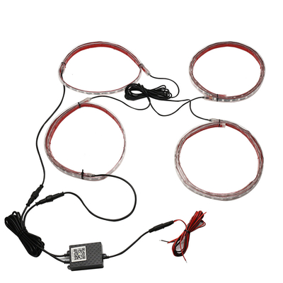 차 6W를 위한 무선 푸른 RGB 12v LED 라이트 스트립 자동차 네온관 빛