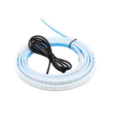2 PC 12V 탄력적 방수 차량 헤드라이트 LED 단접관 소개 턴 시그널 브레이크 플로우 가이드 빛 DRL