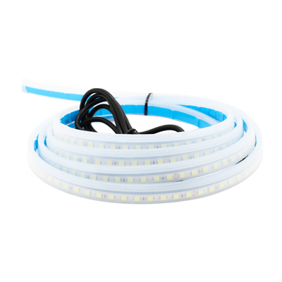 2 PC 12V 탄력적 방수 차량 헤드라이트 LED 단접관 소개 턴 시그널 브레이크 플로우 가이드 빛 DRL