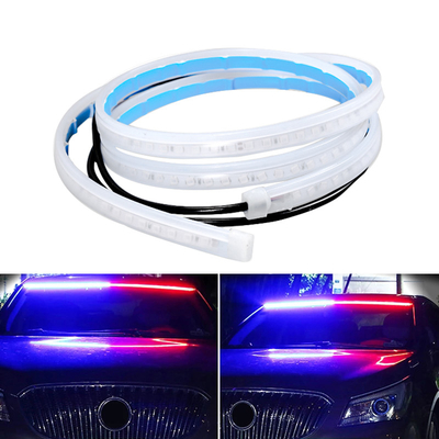 2 PC 12V 차 LED 낮 시간 주행등 탄력적 방수 띠 전조 DRL