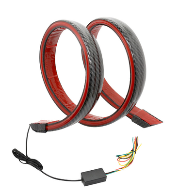 비행사를 위한 5W 12V 차량 탄력적 주도하는 후미등 탄소 섬유