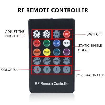 화려한 음량 조정 환경 차량 헤드라이트는 스트립 장식적 RF Rgb 5050을 이끌었습니다
