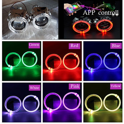 DRL RGB 원광 벨소리 자동차 내부는 배경 조명 CCFL 천사 악마 눈에게 80 밀리미터 95 밀리미터 105 밀리미터 110 밀리미터를 보내게 했습니다
