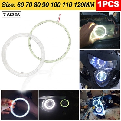오토바이 DRL LED 차 배경 조명 안개 램프 COB 60 밀리미터 70 밀리미터 80 밀리미터 90 밀리미터 100 밀리미터 110 밀리미터