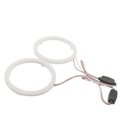면 빛 Cob는 천사 눈 차량 헤드라이트 개구 70MM 적 청 안개 램프 12-18V 60MM 80MM을 이끌었습니다
