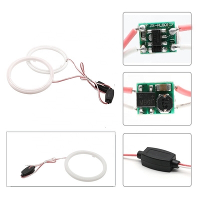 면 빛 Cob는 천사 눈 차량 헤드라이트 개구 70MM 적 청 안개 램프 12-18V 60MM 80MM을 이끌었습니다