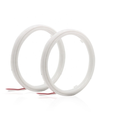 면 빛 Cob는 천사 눈 차량 헤드라이트 개구 70MM 적 청 안개 램프 12-18V 60MM 80MM을 이끌었습니다