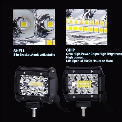 알루미늄 합금 LED 운전 조명 10-30V 차량용 LED 조명 막