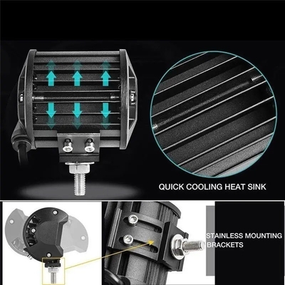 알루미늄 합금 LED 운전 조명 10-30V 차량용 LED 조명 막