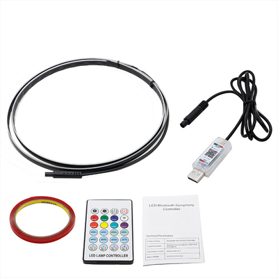 DC5V-12V RGB LED 자동차 실내 장식 분위기 가벼운 아크릴 APP 제어 숨겨진 스타일