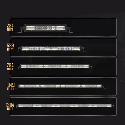 차용 LED 라이트 바 두 줄 200W - 1000W 알루미늄 프로파일