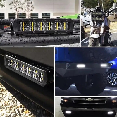 6D 반사자 오프로드 LED 라이트 바 4x4 12V 24V 단일 행 자동차 LED 라이트 바