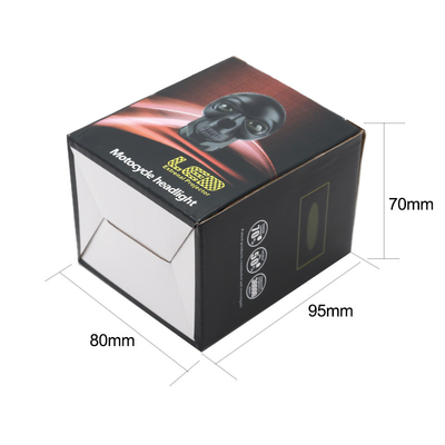 3인치 40W 오토바이 두개골 헤드라이트 외부 스포트라이트 LED 미니 드라이빙 라이트 듀얼 컬러