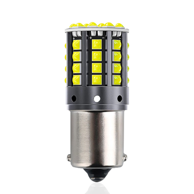 흰 알루미늄 합금 LED 회전 신호 1156 1157 T20 3030 44SMD 역전등 12V 24V