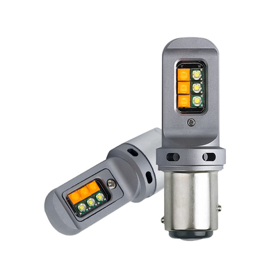 장수 5W LED 브레이크 턴 신호등 1156 유니버설 12smd LED 전구 1156 P21W BA15S PY21W 3157 7443 Canbus