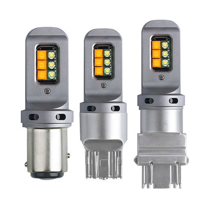 장수 5W LED 브레이크 턴 신호등 1156 유니버설 12smd LED 전구 1156 P21W BA15S PY21W 3157 7443 Canbus
