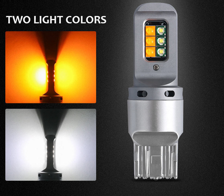 장수 5W LED 브레이크 턴 신호등 1156 유니버설 12smd LED 전구 1156 P21W BA15S PY21W 3157 7443 Canbus