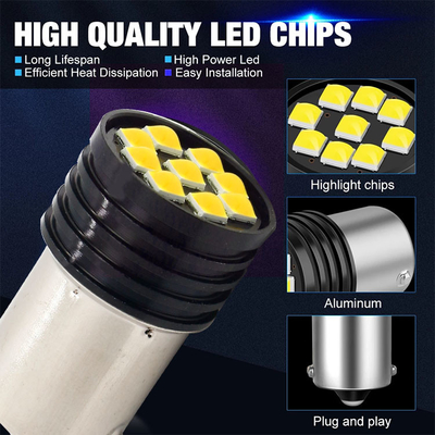 1157 BAY15D LED P21/5W 1156 BA15S P21W LED 램프 9 SMD 3030 R5W R10W 자동차 역전등 브레이크 테일 램프