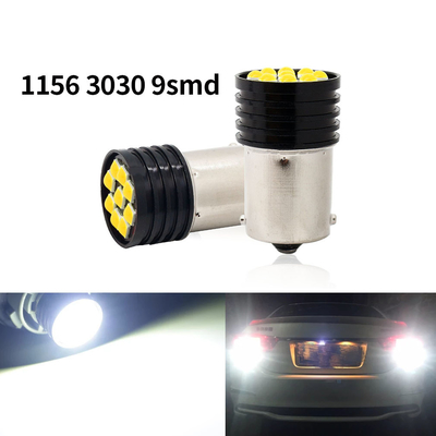1157 BAY15D LED P21/5W 1156 BA15S P21W LED 램프 9 SMD 3030 R5W R10W 자동차 역전등 브레이크 테일 램프