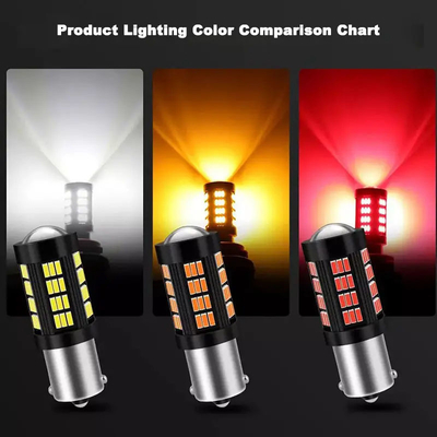1157 1156 4014 66 SMD LED 브레이크 라이트 자동차 역전용 내부 LED 전구 자동차 캔버스